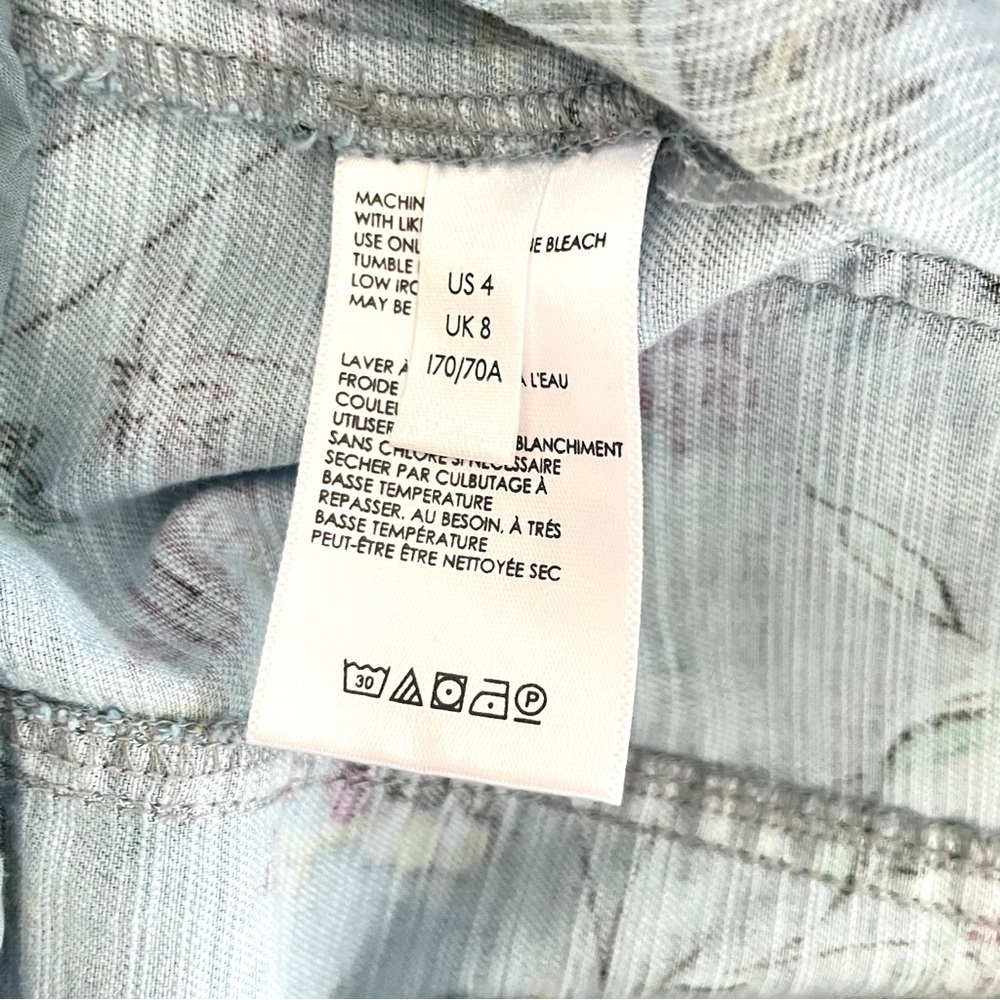 ANTHROPOLOGIE Victoria Floral Cargo Pants with Removable Belt - Picture 12 of 16